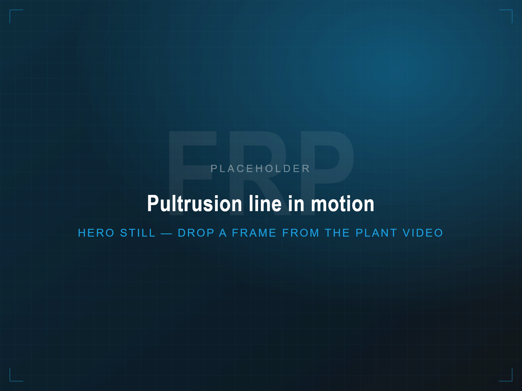 Pultruded FRP profile leaving the heated die on the Spectron Composites production line